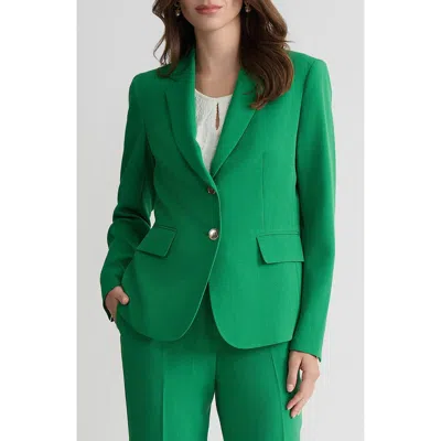 Kasper Two-button Blazer In Green