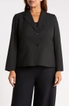 Kasper Two-button Jacket In Black