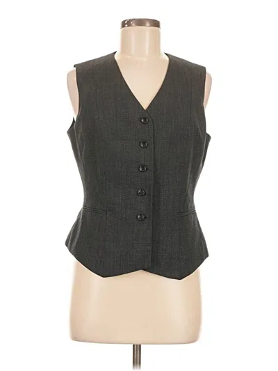 Pre-owned Kasper Vest In Gray