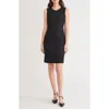 Kasper Plus Size Sleeveless Sheath Dress In Black