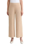 Kasper Wide Leg Ankle Pants In Neutral