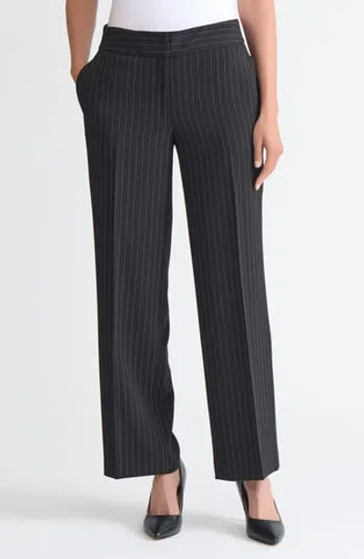 Kasper Wide Leg Pants In Black