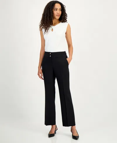 Kasper Women's Ava Bootleg Pants, Regular & Petite In Black