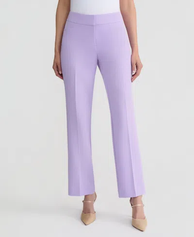 Kasper Women's Ava High-rise Straight Leg Pant In Purple