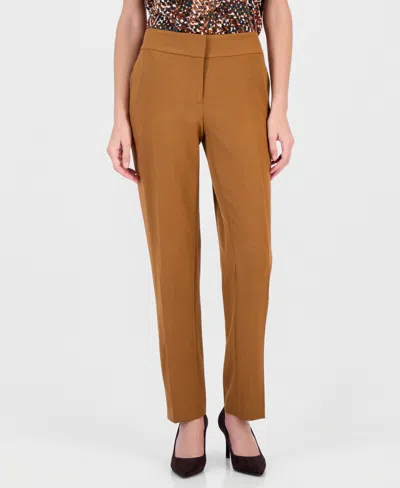 Kasper Women's Ava Slim Straight-leg Crepe Pants In Multi