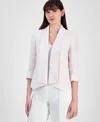 Kasper Women's Boucle Cardigan Jacket, Regular And Petite In Tutu Pink Multi