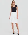 Kasper Women's Box-pleat Pencil Skirt In White