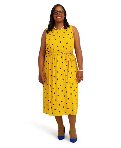 Kasper Women's Crewneck Sleeveless Dress In Multi
