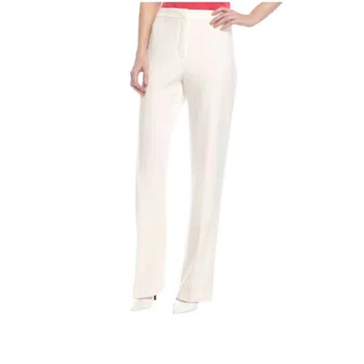 Kasper Women's Elegant Stretch Crepe Trouser Pants In Cream In White