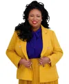 Kasper Women's Faux Double-breasted Blazer, Regular & Plus Sizes In Gold Signature