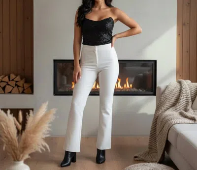 Kasper Women's High Waisted Pants In White