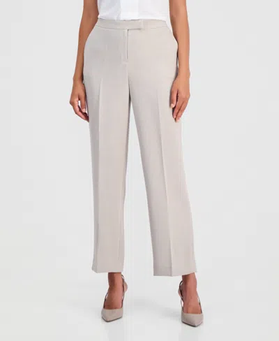 KASPER WOMEN'S HIGH-RISE EXTENDED-TAB STRETCH PANTS, REGULAR & PETITE