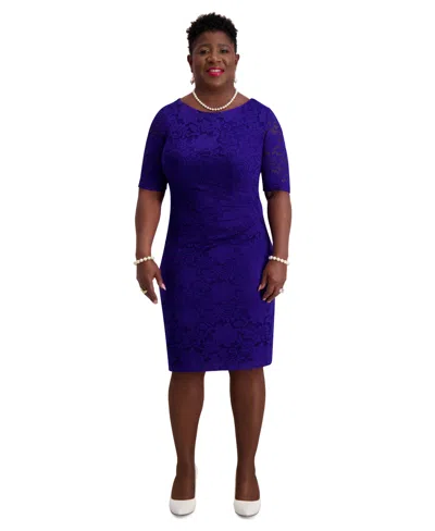 Kasper Women's Lace-sleeve Sheath Dress, Regular & Plus Sizes