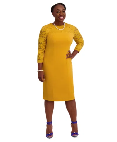 Kasper Women's Lace-sleeve Sheath Dress, Regular & Plus Sizes