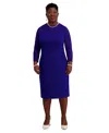 Kasper Women's Lace-sleeve Sheath Dress, Regular & Plus Sizes In Multi
