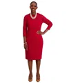 Kasper Women's Lace-sleeve Sheath Dress, Regular & Plus Sizes