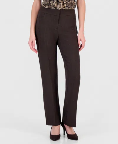 Kasper Women's Lily Mid-rise Straight Trouser In Multi