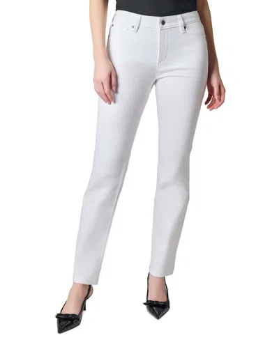 Kasper Women's Mid-rise Straight-leg Jeans In White
