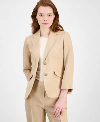 Kasper Women's Notch-collar Button-front Blazer