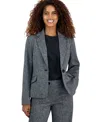 Kasper One-button Blazer In Gray