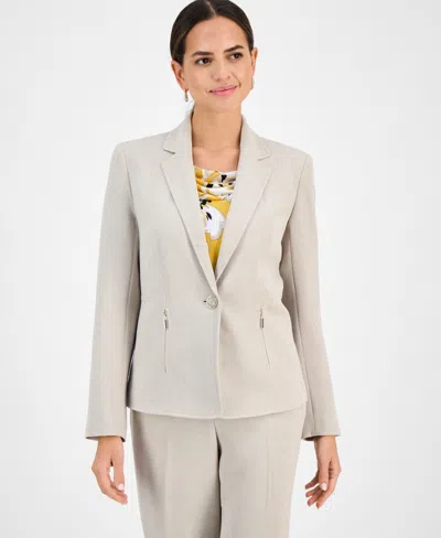 KASPER WOMEN'S NOTCHED-COLLAR BLAZER, REGULAR & PETITE