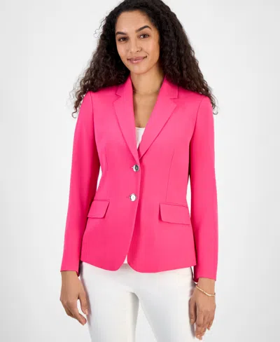 KASPER WOMEN'S NOTCHED-COLLAR TWO-BUTTON JACKET, REGULAR & PETITE SIZES