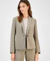 Kasper Women's One Button Notched Collar Blazer, Regular & Petite