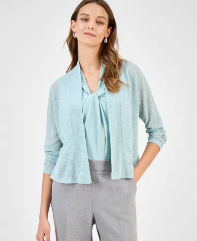 Kasper Women's Onion Skin Open-front Jacket