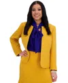 Kasper Women's Open-front Jacket, Regulaur & Plus Size In Gold Signature