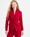 Kasper Women's Peak-lapel Single-button Blazer In Red