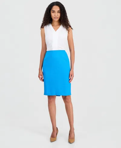 Kasper Women's Pencil Skirt In Blue