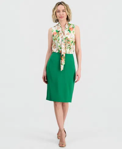 Kasper Women's Pencil Skirt In Green