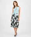 Kasper Women's Printed Pull-on Midi Skirt In Multi
