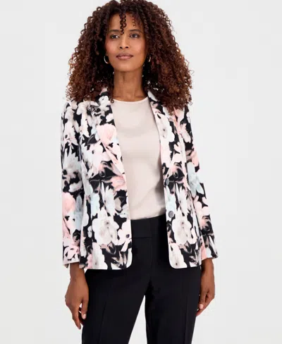 Kasper Women's Printed Two-button Blazer In Multi