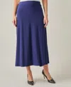 Kasper Women's Pull-on A-line Maxi Skirt In  Navy