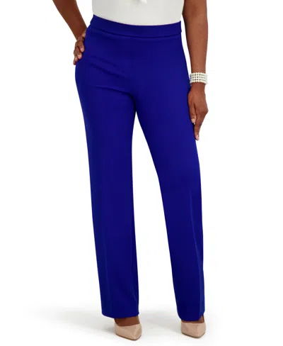 Kasper Women's Pull-on Trousers In Blue