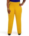 Kasper Women's Pull-on Trousers In Yellow