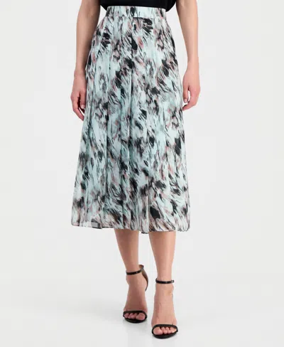 Kasper Women's Pull-on Pleated-front Skirt, Regular & Petite In Multi