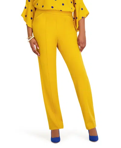 Kasper Women's Pull-on Seamed Trousers Pants In Gold Signature