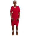 Kasper Women's Short-sleeve Wrap Dress, Regular & Plus Sizes