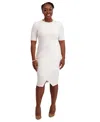 Kasper Women's Short-sleeve Wrap Dress, Regular & Plus Sizes