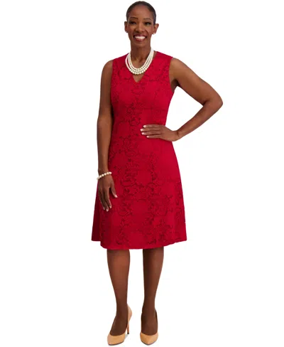 Kasper Women's Sleeveless Fit & Flare Dress, Regular & Plus Sizes