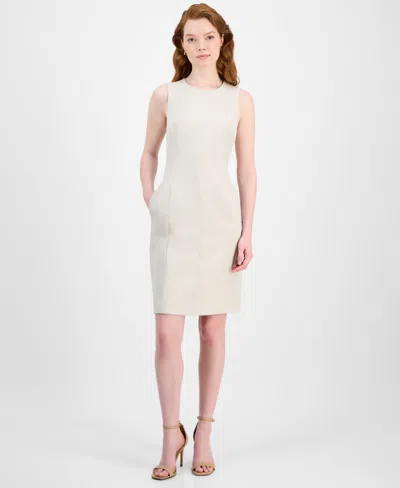 Kasper Women's Sleeveless Multi-seam Sheath Dress, Regular & Petite
