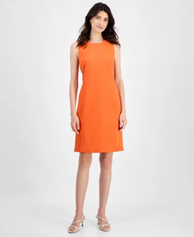 Kasper Women's Sleeveless Multi-seam Sheath Dress, Regular & Petite