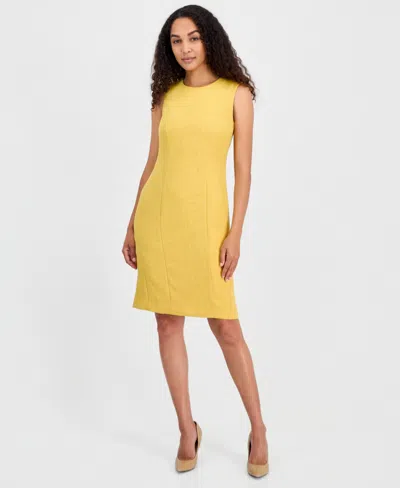 Kasper Women's Sleeveless Sheath Dress In Yellow