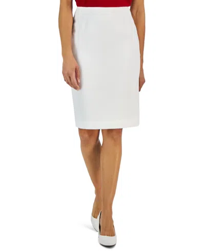 KASPER WOMEN'S STRETCH-CREPE KNEE-LENGTH PENCIL SKIRT