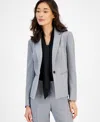 Kasper Women's Stretch Crepe One Button Blazer, Regular & Petite In Multi