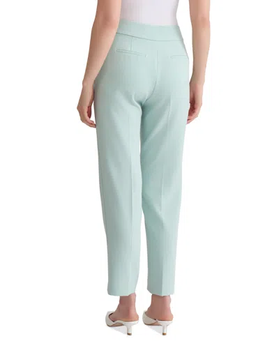 Kasper Women's Stretch Crepe Slim Leg Pant, Regular & Petite Sizes In Green