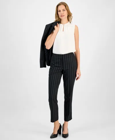 Kasper Women's Stretch Crepe Slim Leg Pant, Regular & Petite Sizes In Multi