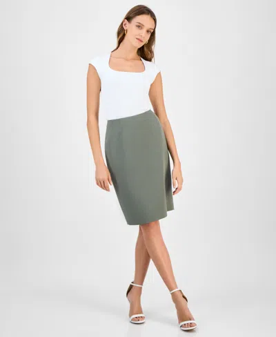 Kasper Women's Stretch-crepe Slim Pencil Skirt